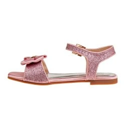 Badgley Mischka Girls’ Open-Toe Glitter & Bow Sandals -Badgley Mischka shop O BM91280S PINK 2 33660.1650920266