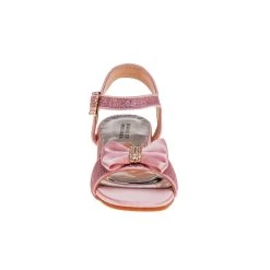 Badgley Mischka Girls’ Open-Toe Glitter & Bow Sandals -Badgley Mischka shop O BM91280S PINK 4 37237.1650920266