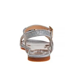 Badgley Mischka Girls’ Open-Toe Glitter & Bow Sandals -Badgley Mischka shop O BM91280S SILVER 3 08199.1650920266