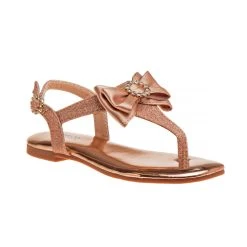 Badgley Mischka Girls’ Glitter Dress Sandals -Badgley Mischka shop O BM91282S ROSE GOLD 1 27701.1650920917