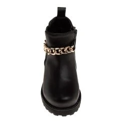 Badgley Mischka Girls’ Sassy Bootie With Chain -Badgley Mischka shop O BM92056 BLK 5 60348.1671828492