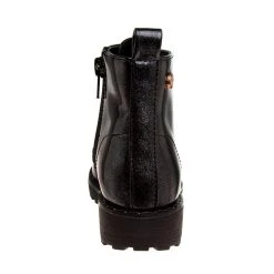 Badgley Mischka Girls’ Glitter Bootie With Bronze Charms -Badgley Mischka shop O BM92058N BLKP 4 01051.1670962952