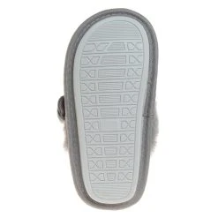 Badgley Mischka Girls' Faux-Fur Slippers With Glitter Lines -Badgley Mischka shop O BM92065H SILV 14 68157.1670964672