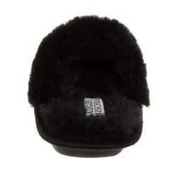 Badgley Mischka Girls' Fur Slippers With Studs -Badgley Mischka shop O BM92068H BLK 4 91306.1670964922