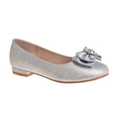 Badgley Mischka Girls’ Slip-On Ballet Flats With Bow -Badgley Mischka shop O BM92460M SISM 1 53514.1670959124