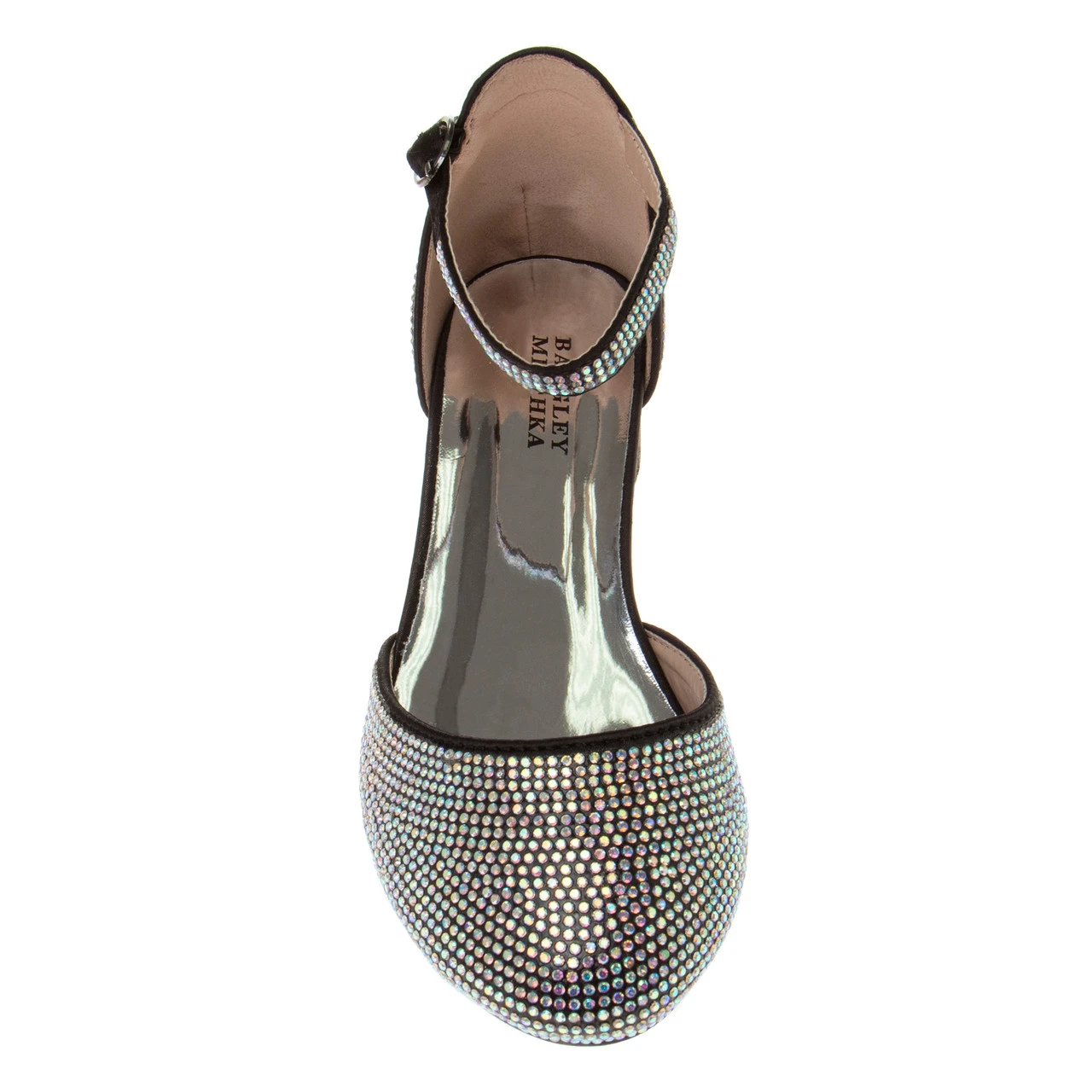 Badgley Mischka Girls’ Studded Block Heeled 2-Piece Dress Shoe 6 Badgley Mischka Girls’ Studded Block Heeled 2-Piece Dress Shoe - Image 4