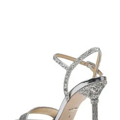 Badgley Mischka Olympia Glittered Evening Sandal -Badgley Mischka shop OLYMPIA MP5116 SILGLT 2 BACK VIEW 14005 01413.1609311746