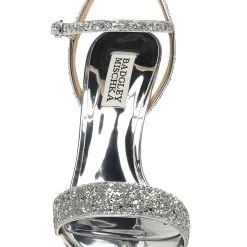 Badgley Mischka Olympia Glittered Evening Sandal -Badgley Mischka shop OLYMPIA MP5116 SILGLT 4 FRONT VIEW 71579 26734.1609311746