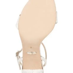 Badgley Mischka Olympia Glittered Evening Sandal -Badgley Mischka shop OLYMPIA MP5116 WHTGLT 6 BOTTOM VIEW 07769.1630436412