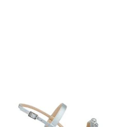 Jewel Badgley Mischka Osmond Crystal Flat Sandal -Badgley Mischka shop OSMOND JW3933 PWBLST 2 52354.1645044514