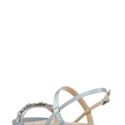 Jewel Badgley Mischka Osmond Crystal Flat Sandal -Badgley Mischka shop OSMOND JW3933 PWBLST 3 31797.1645044516