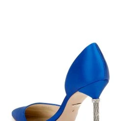 Badgley Mischka Ozara II Crystal Heel Pump -Badgley Mischka shop OZARA II MP5115B BLUSAT 2 BACK VIEW 47344 45663.1624950249