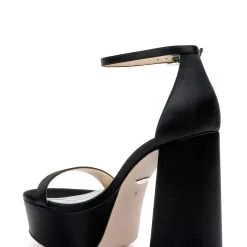 Badgley Mischka Party Platform Block Heel -Badgley Mischka shop PARTY MP6832 BLKSAT 3 62726.1672871938