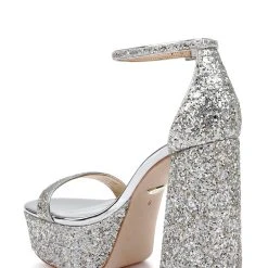Badgley Mischka Party Platform Block Heel -Badgley Mischka shop PARTY MP6832 SILGLT 3 36035.1672871938