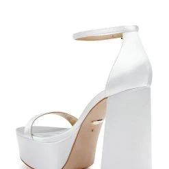 Badgley Mischka Party Platform Block Heel -Badgley Mischka shop PARTY MP6832 WHTSAT 3 35683.1672871938