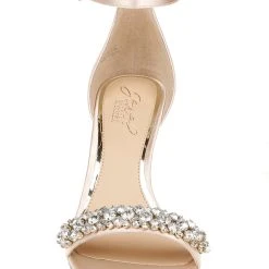 Jewel Badgley Mischka Peggy Crystal Embellished Wedge -Badgley Mischka shop PEGGY JW3807 CHMSAT 4 FRONT VIEW 38011 28978.1610488564