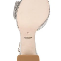 Badgley Mischka Poppy Rhinestone Bejeweled Block Heel -Badgley Mischka shop POPPY MP6808 SILSAT 6 95911.1672871915