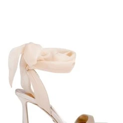 Badgley Mischka Primrose Bow Strap Stiletto Heel -Badgley Mischka shop PRIMROSE MP6826 SFTNUD 2 82606.1672871925