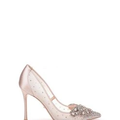 Badgley Mischka Quintana Crystal Ornamented Pump -Badgley Mischka shop QUINTANA MP4510 LATSAT 3.1200 52392 83153.1624951491