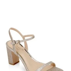 Jewel Badgley Mischka Rayla Block Heel Sandal -Badgley Mischka shop RAYLA JW4626 GLDGLT 1 33665.1672873509
