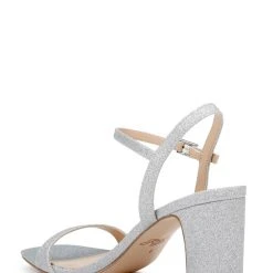 Jewel Badgley Mischka Rayla Block Heel Sandal -Badgley Mischka shop RAYLA JW4626 SILGLT 3 02496.1672873509