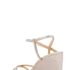 Badgley Mischka Reagan Open-Toe Wedge Heel -Badgley Mischka shop REAGAN MP5909 PALGLD 2 BACK VIEW 27045 28525.1613604241