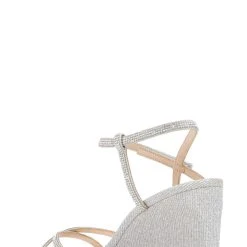 Badgley Mischka Reagan Open-Toe Wedge Heel -Badgley Mischka shop REAGAN MP5909 PLATNM 2 BACK VIEW 24665 95074.1613604241