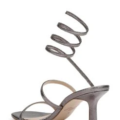 Jewel Badgley Mischka Reina Metallic Wrapped Ankle Stiletto Heel -Badgley Mischka shop REINA JW4622 PWTTXL 3 40561.1672873473