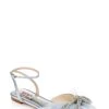 Badgley Mischka Sabina Tulle Bow Pointed Toe Flat -Badgley Mischka shop SABINA MP6601 AZBLST 1 84747.1678470987
