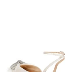 Badgley Mischka Sabina Tulle Bow Pointed Toe Flat -Badgley Mischka shop SABINA MP6601 IVRSAT 3 07578.1661977403