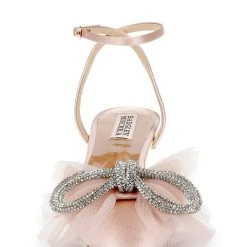 Badgley Mischka Sabina Tulle Bow Pointed Toe Flat -Badgley Mischka shop SABINA MP6601 SFTBLS 4 18129.1661977403