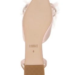 Badgley Mischka Sabina Tulle Bow Pointed Toe Flat -Badgley Mischka shop SABINA MP6601 SFTBLS 6 56970.1661977403