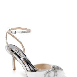 Badgley Mischka Sacred Stiletto Pointed Toe Heel -Badgley Mischka shop SACRED MP6602 WHTSAT 1 94271.1678470280