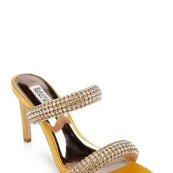 Badgley Mischka Sade Jeweled Double-Band Stiletto -Badgley Mischka shop SADE MP6603 GLDSAT 1 46168.1678470752