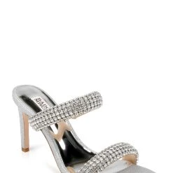 Badgley Mischka Sade Jeweled Double-Band Stiletto -Badgley Mischka shop SADE MP6603 SILTXL 1 72588.1661977430