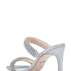 Badgley Mischka Sade Jeweled Double-Band Stiletto -Badgley Mischka shop SADE MP6603 SILTXL 3 71253.1661977430