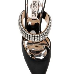 Badgley Mischka Sadiya Jeweled Kitten Heel 24 Badgley Mischka Sadiya Jeweled Kitten Heel -Badgley Mischka shop SADIYA MP6604 BLKSAT 5 48296.1661977440