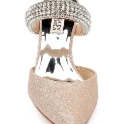 Badgley Mischka Sadiya Jeweled Kitten Heel 35 Badgley Mischka Sadiya Jeweled Kitten Heel -Badgley Mischka shop SADIYA MP6604 BLSGLD 4 03404.1663093691