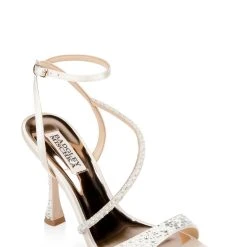Badgley Mischka Sally Curvy Heel Stiletto Sandal -Badgley Mischka shop SALLY MP6608 IVRSAT 1 10267.1661977474