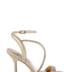 Badgley Mischka Sally Curvy Heel Stiletto Sandal -Badgley Mischka shop SALLY MP6608 PLTPLT 2 70956.1661977474