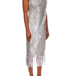 Badgley Mischka Sequin Fringe Cocktail Dress -Badgley Mischka shop SC2800 5 38377.1663608528