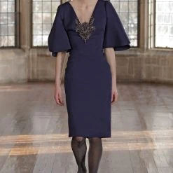 Badgley Mischka Embellished Bodice Cocktail Dress -Badgley Mischka shop SC3625 VOGUE 05651.1660676674