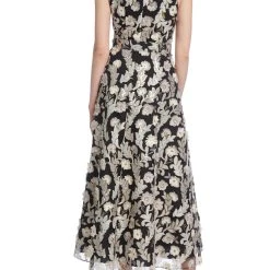 Badgley Mischka Floral Embellished Halter Dress -Badgley Mischka shop SC3838 BKBG 3 65348.1669679345
