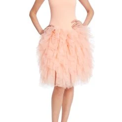 Badgley Mischka Dress With Tulle Ruffle Skirt -Badgley Mischka shop SC3902 CORA 1 55835.1675972207