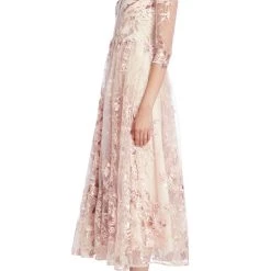 Badgley Mischka Floral Embroidered Tulle Cocktail Dress -Badgley Mischka shop SC3911 PROSE 2 63298.1675971036