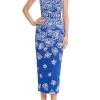 Badgley Mischka Floral Beaded Strapless Cocktail Dress -Badgley Mischka shop SC3936 BLBE 1 78306.1674597389
