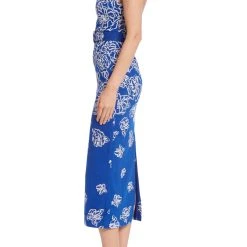Badgley Mischka Floral Beaded Strapless Cocktail Dress -Badgley Mischka shop SC3936 BLBE 2 48859.1674597389