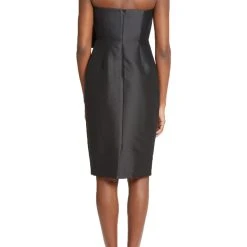 Badgley Mischka Strapless Bow Cocktail Dress -Badgley Mischka shop SC9003 BLCK 3 77578.1646163263