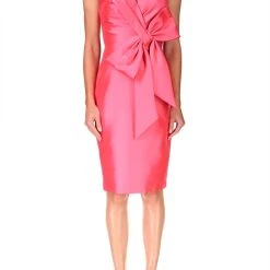 Badgley Mischka Strapless Bow Cocktail Dress -Badgley Mischka shop SC9003 ROSE 1 72530.1667351243
