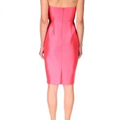 Badgley Mischka Strapless Bow Cocktail Dress -Badgley Mischka shop SC9003 ROSE 3 15590.1646163262